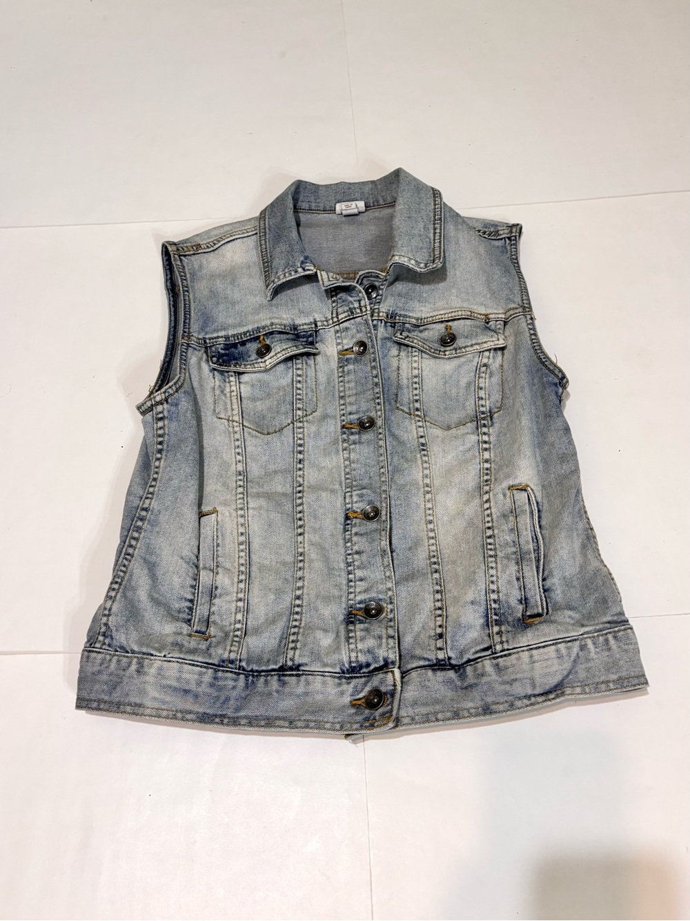 Merona Light Blue Denim Vest